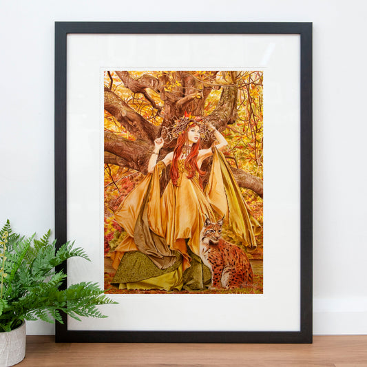 'Autumn Fairy' art print