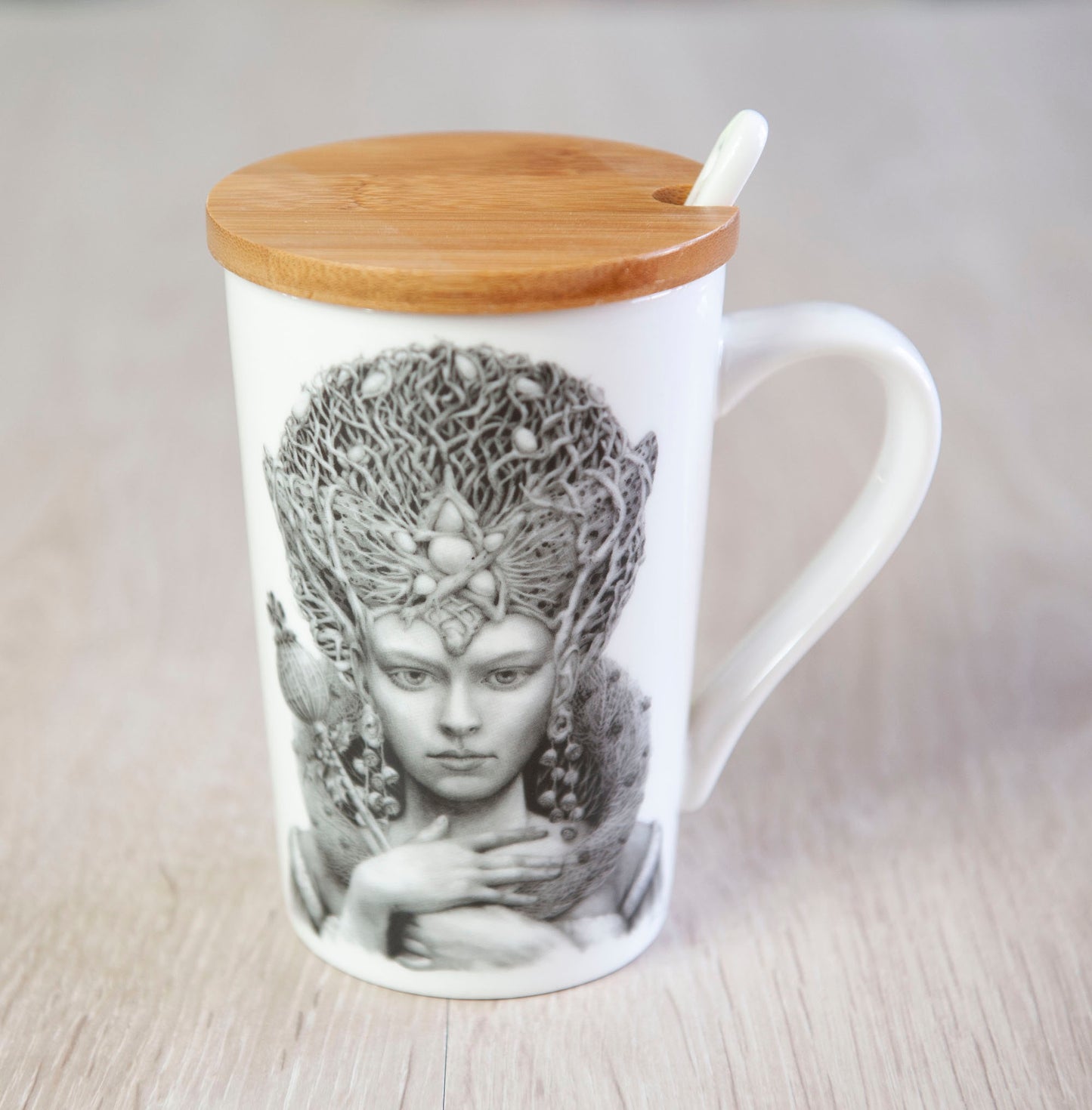 'Christmas Angel' ceramic travel cup