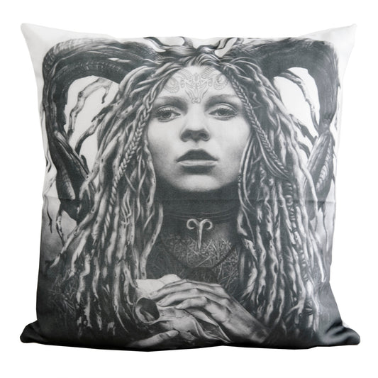 Cushion cover featuring 'Aries' Zodiac artwork