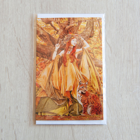 'Autumn Fairy' greeting card