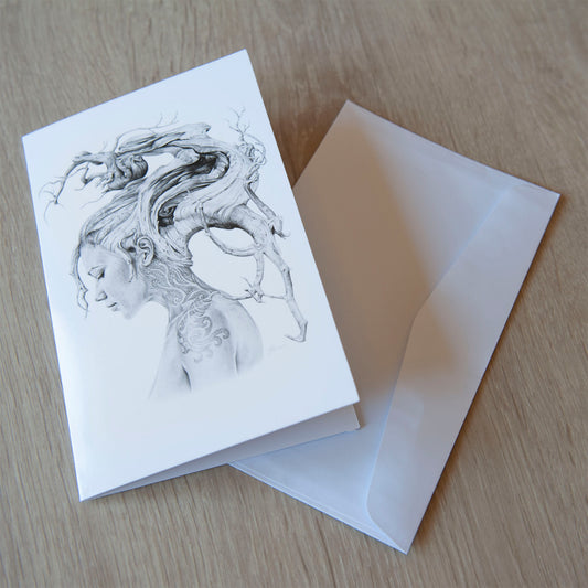 'Contemplation' greeting card